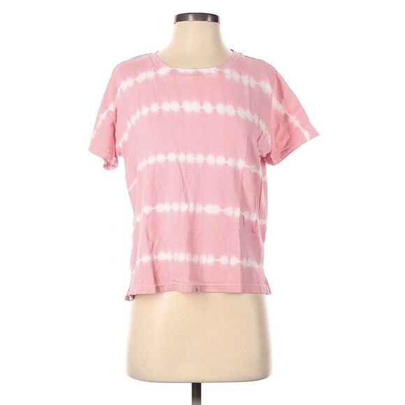 rails Anthropologie pink white tie dye short sleeve Crew Neck top t shirt medium - Picture 1 of 5